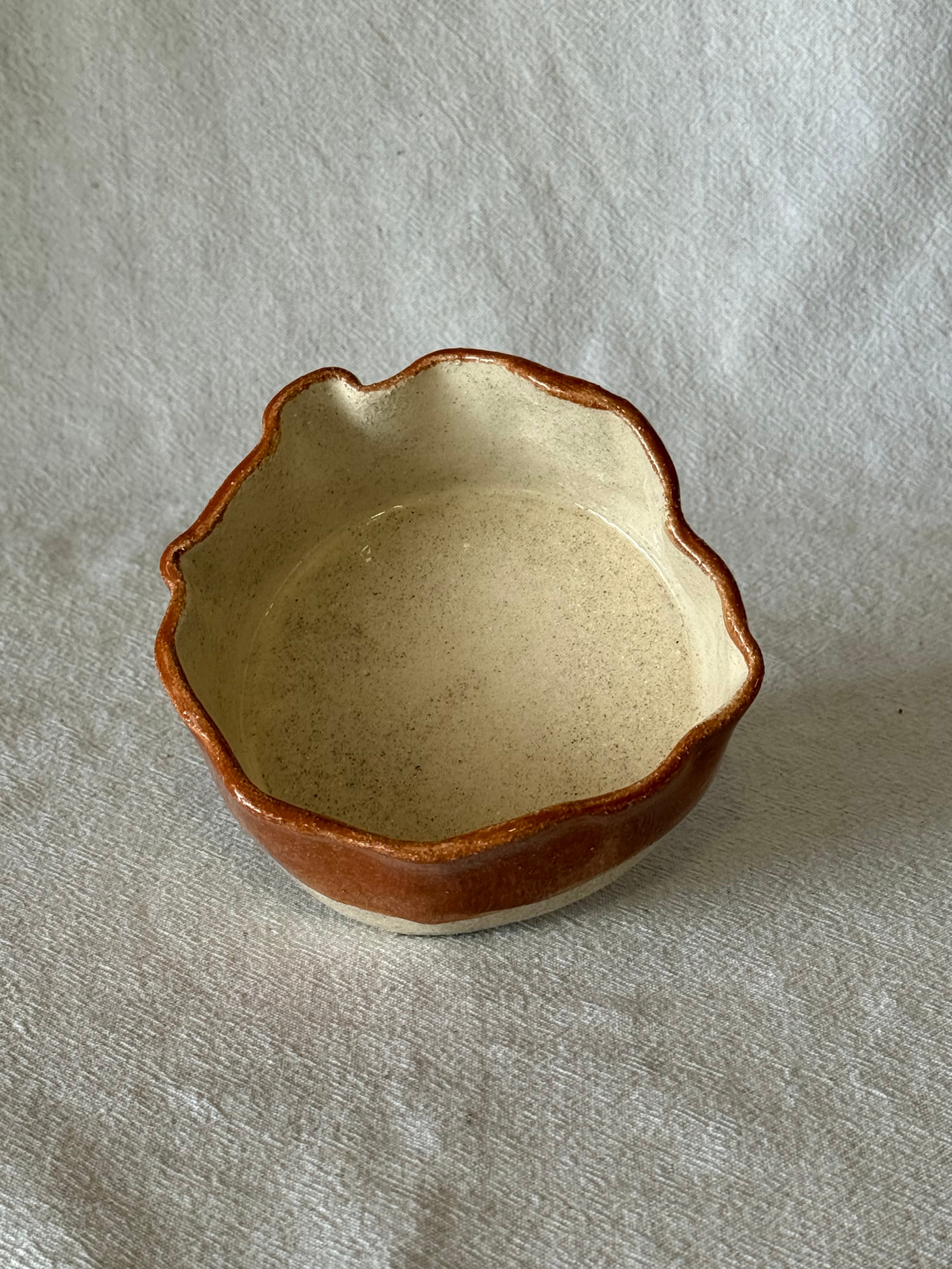 Coupelle vague bicolore