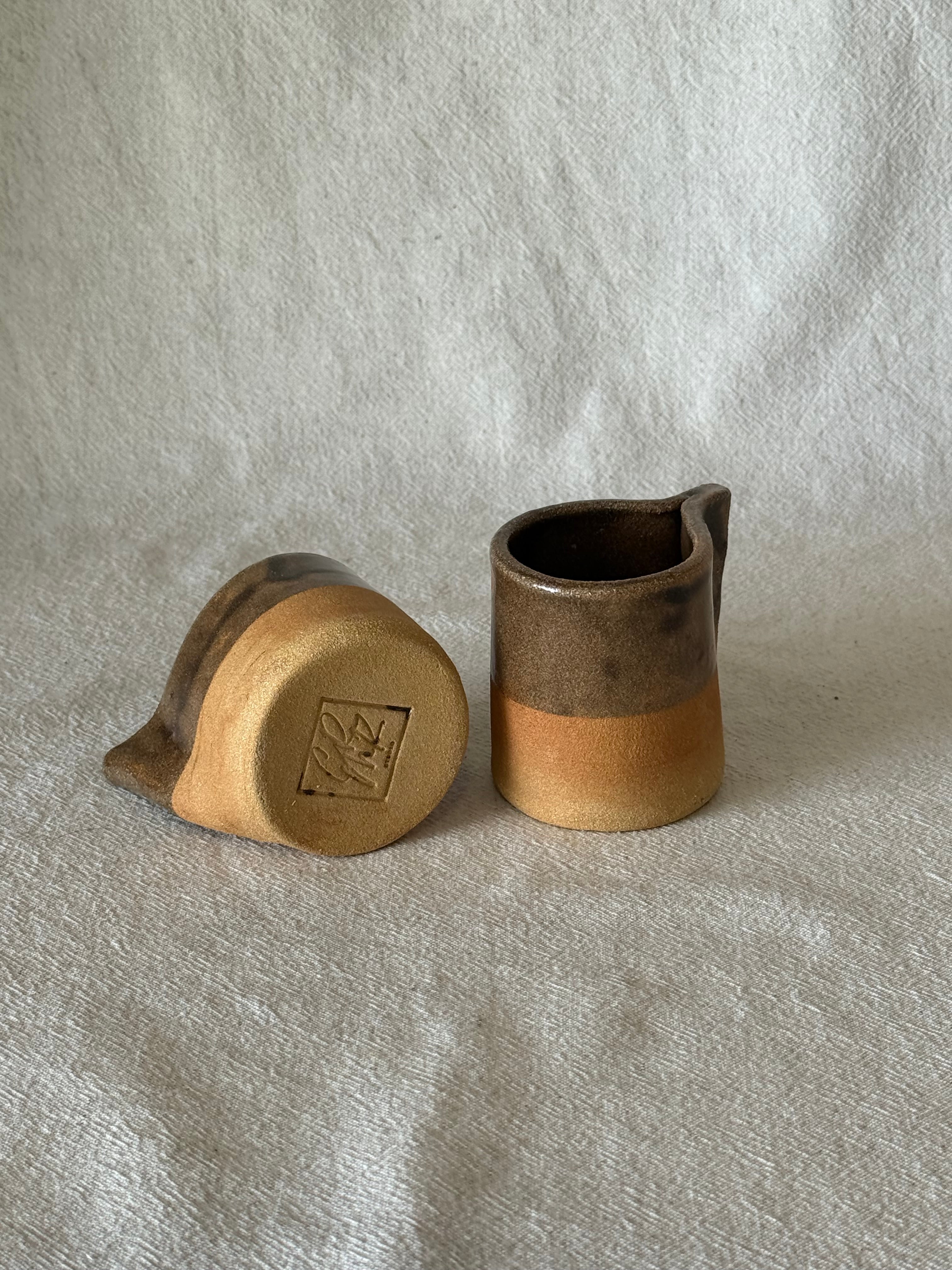 Tasse terracotta (émail marron)