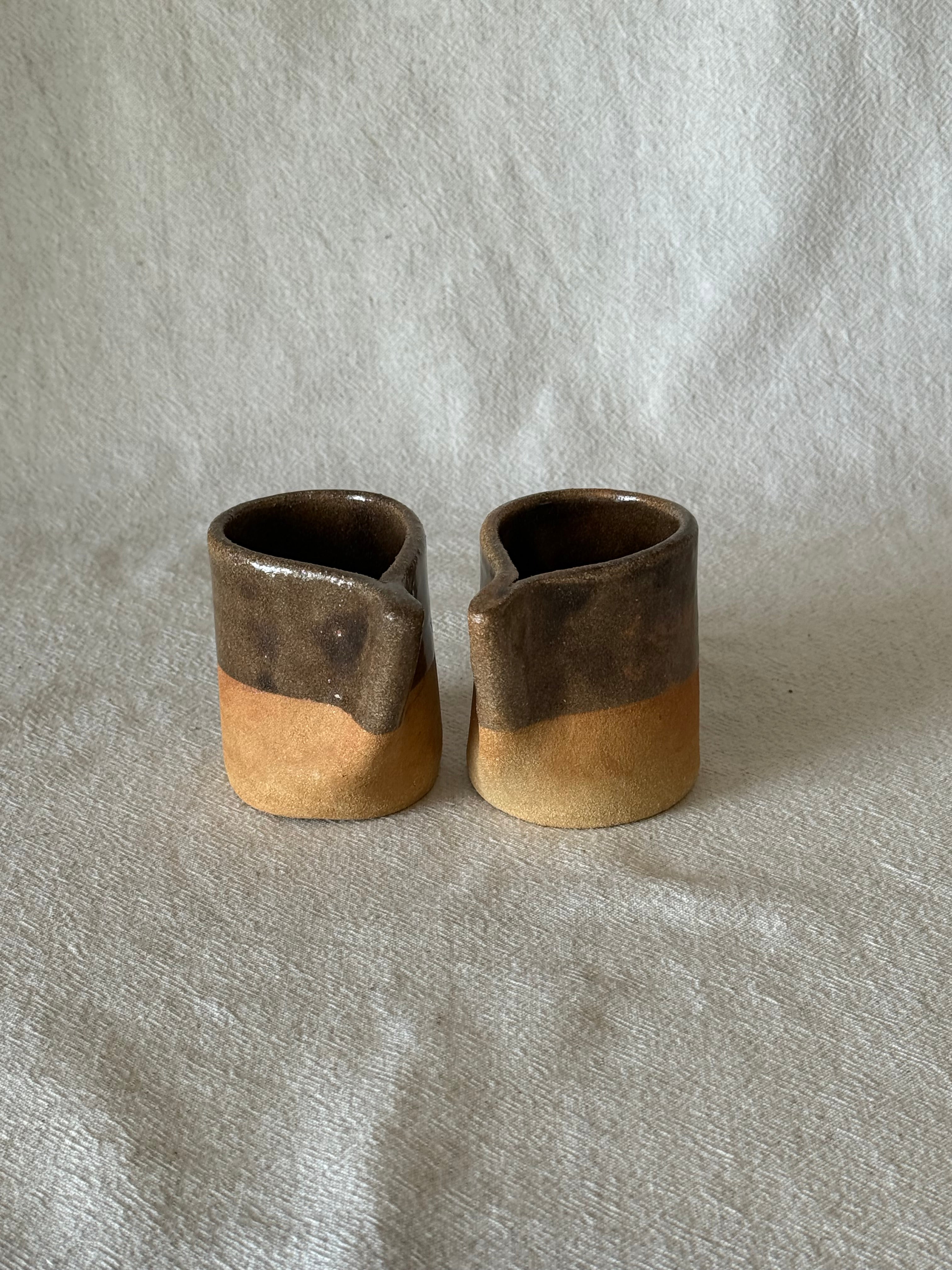 Tasse terracotta (émail marron)