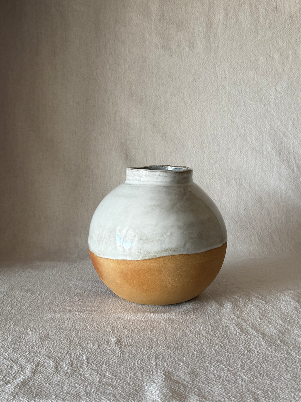 Vase boule céramique artisanale
