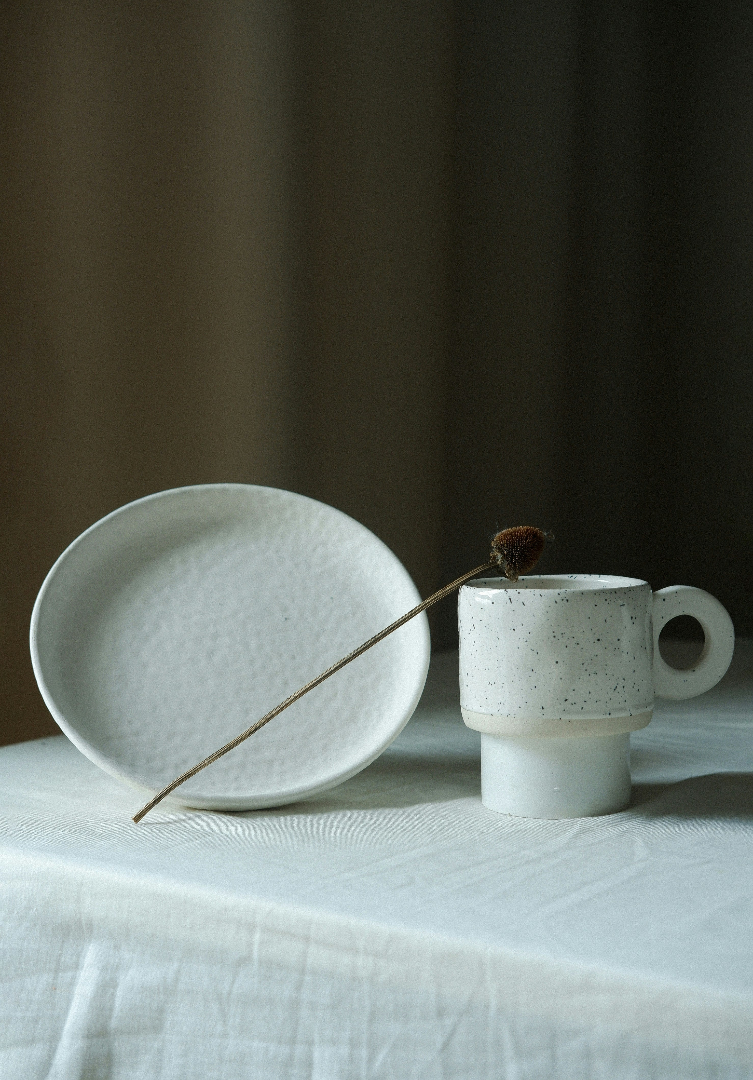 Atelier modelage et peinture - kit petit déjeuner (2 pièces à composer entre tasse, bol et assiette)