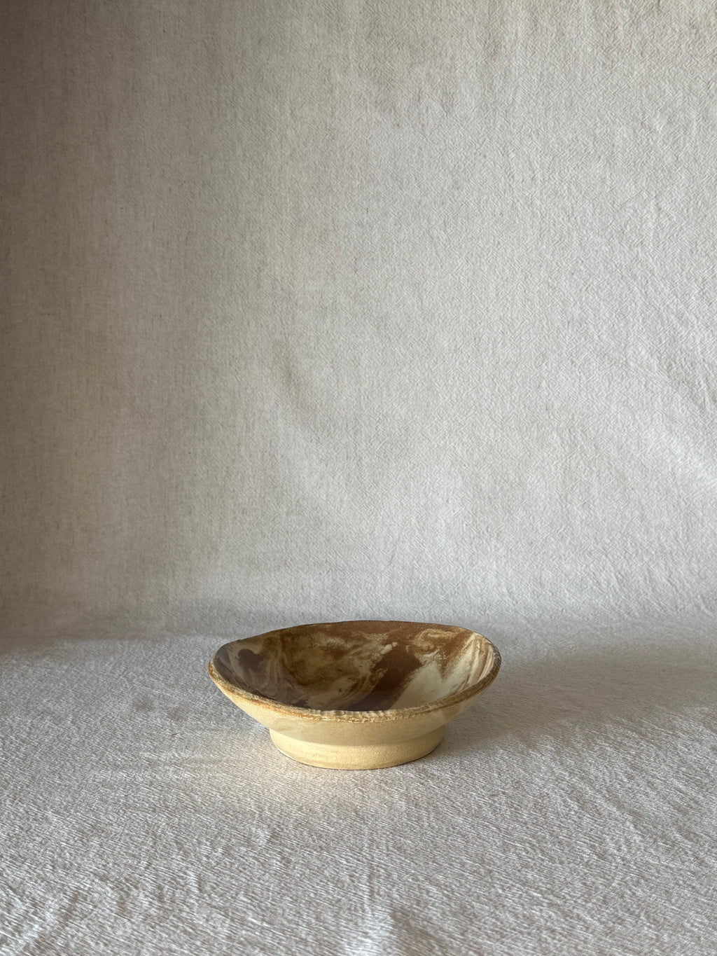 Coupe marbrée Nerikomi céramique artisanale - ø 16 cm